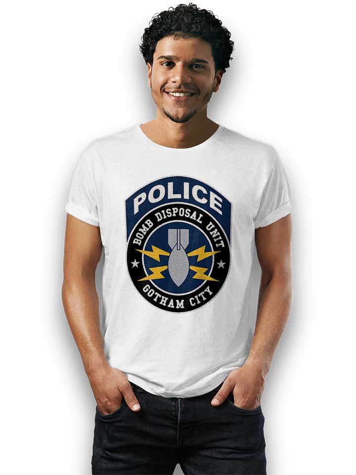 gotham-city-police-bomb-disposal-unit-t-shirt weiss 2