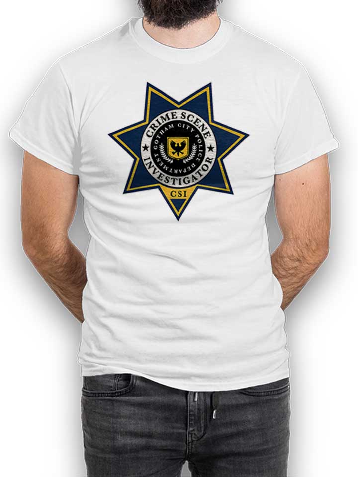 gotham-city-police-csi-t-shirt weiss 1