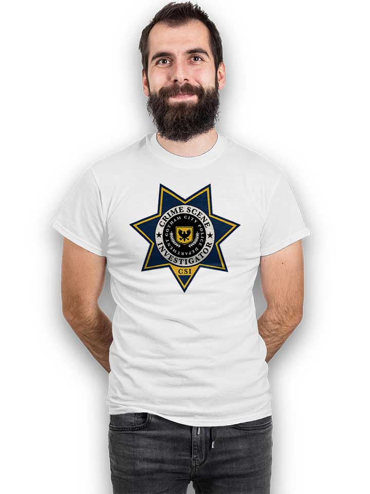 gotham-city-police-csi-t-shirt weiss 2