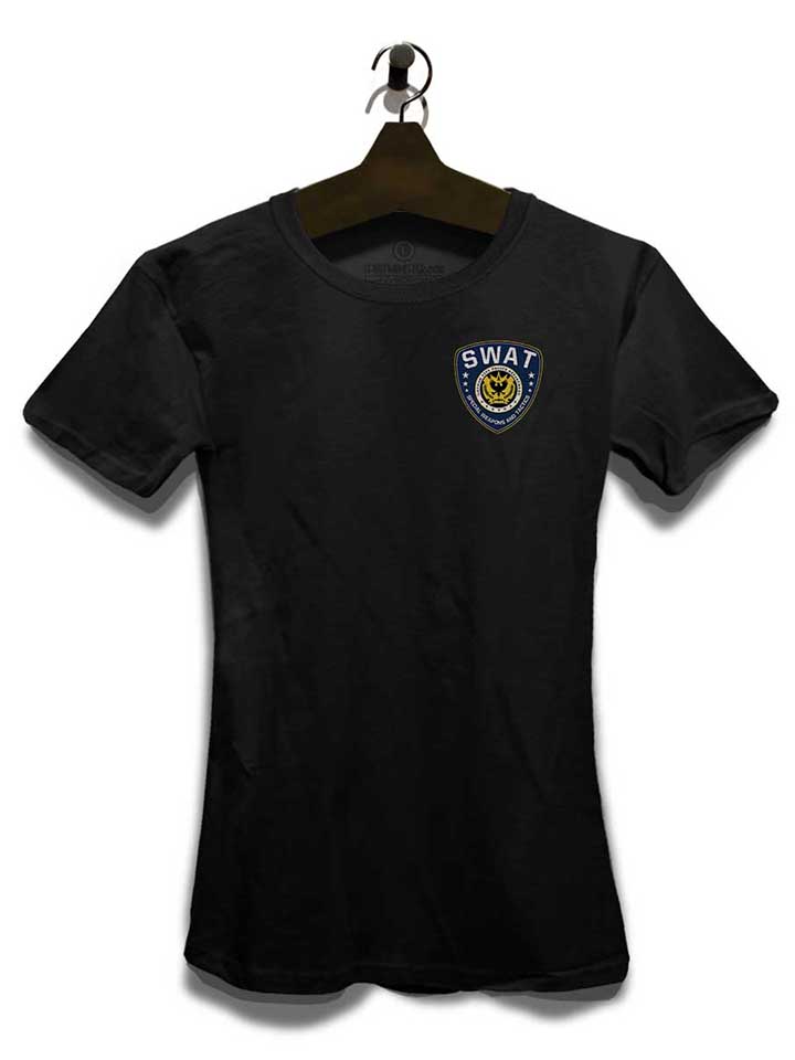gotham-city-police-swat-chest-print-damen-t-shirt schwarz 3
