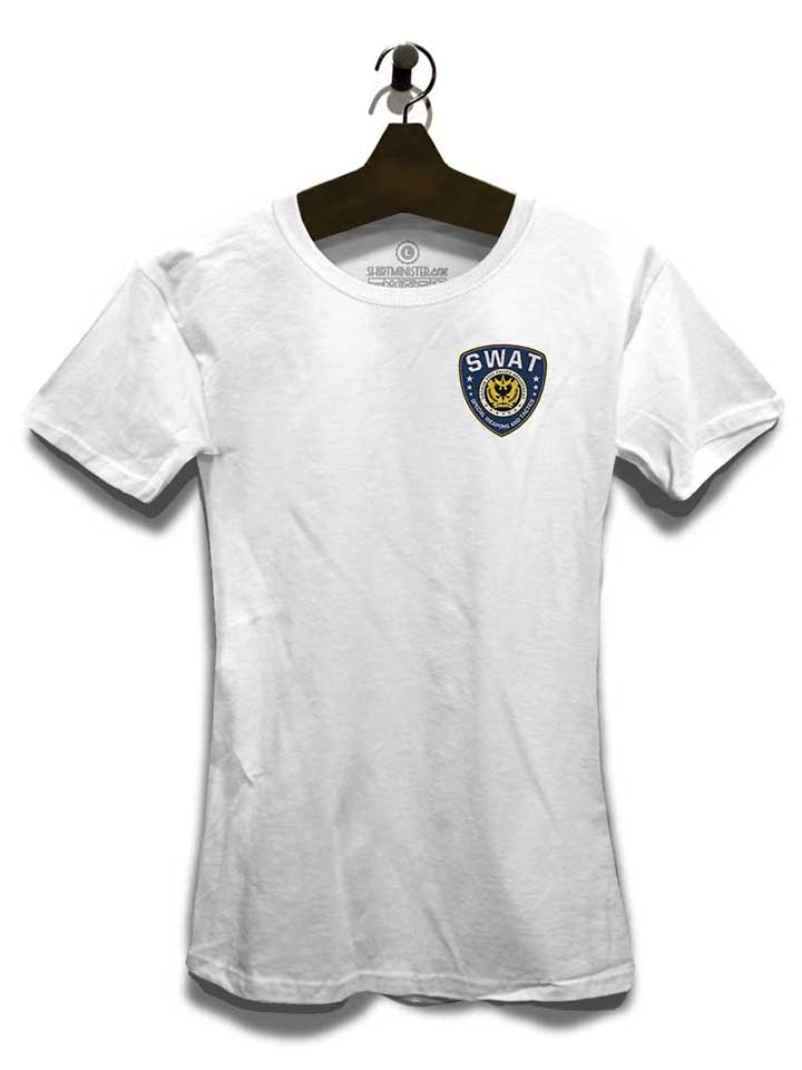 gotham-city-police-swat-chest-print-damen-t-shirt weiss 3