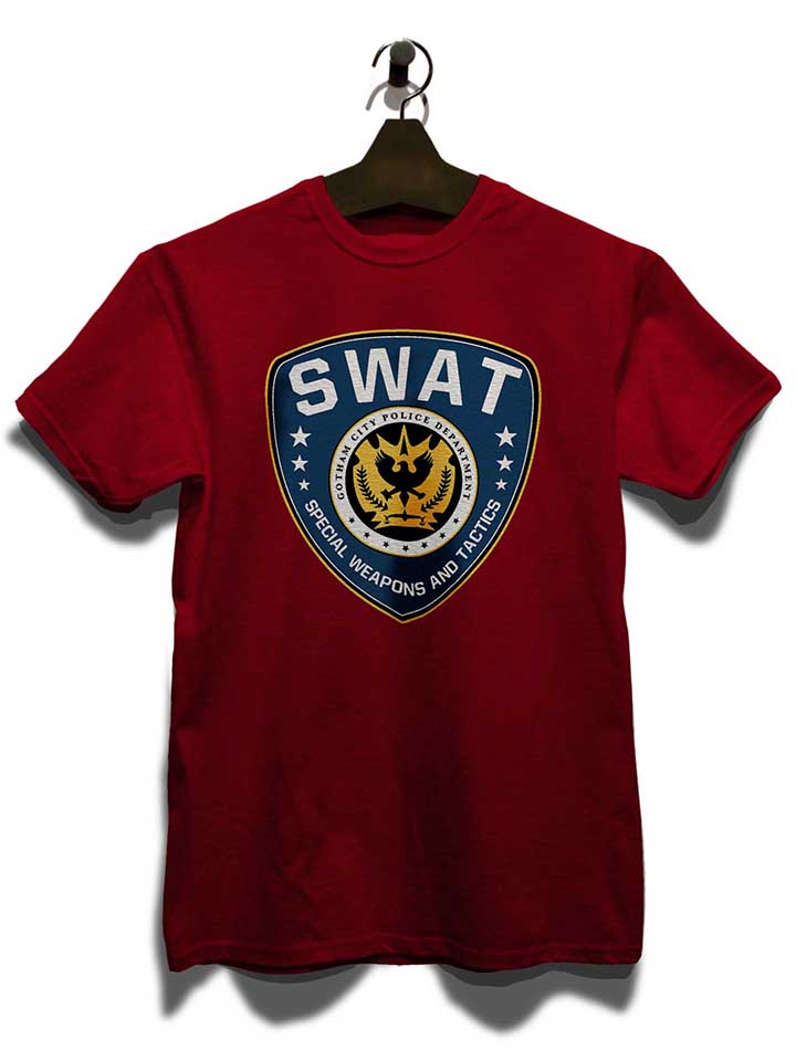 gotham-city-police-swat-t-shirt bordeaux 3
