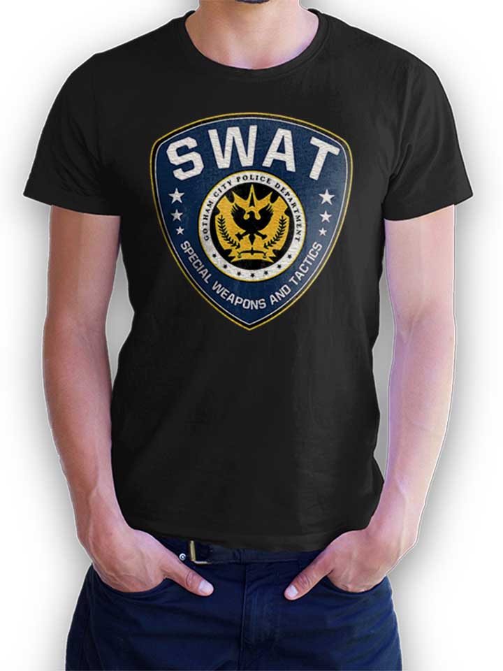 gotham-city-police-swat-t-shirt schwarz 1