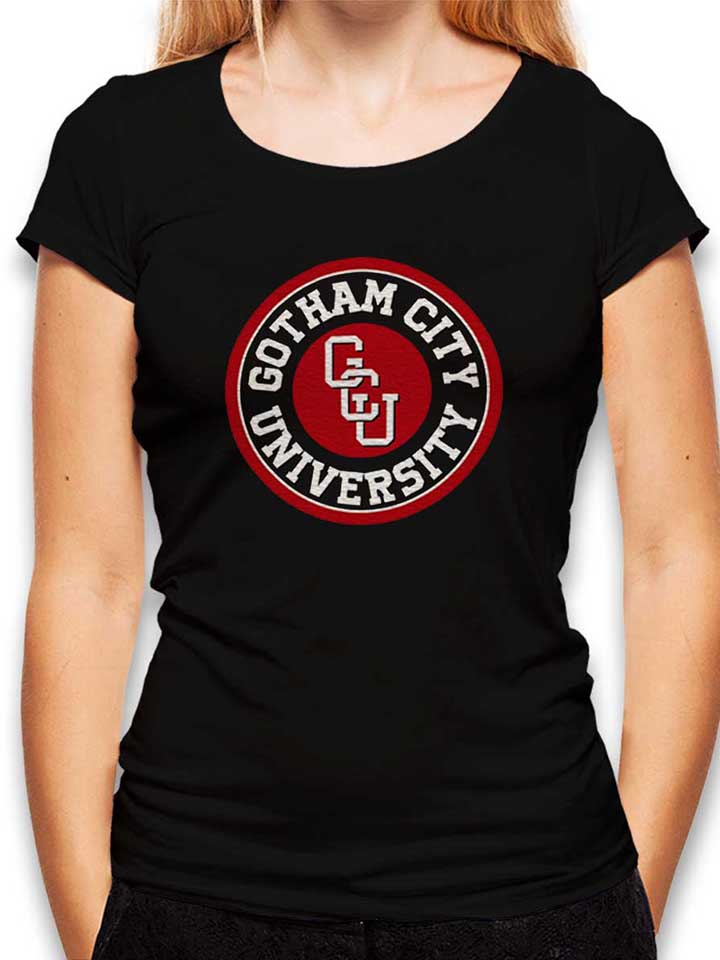 gotham-city-university-damen-t-shirt schwarz 1