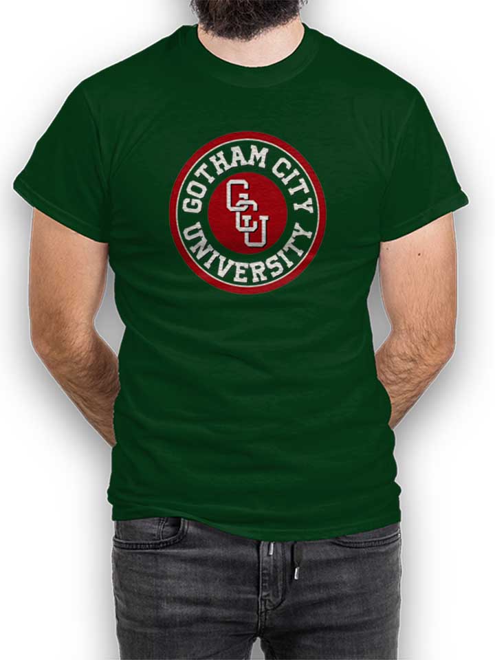 Gotham City University T-Shirt dunkelgruen L