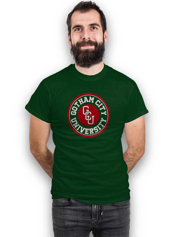 gotham-city-university-t-shirt dunkelgruen 2