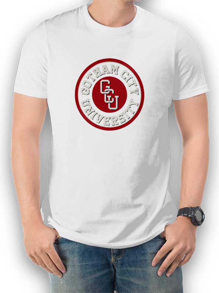 gotham-city-university-t-shirt weiss 1
