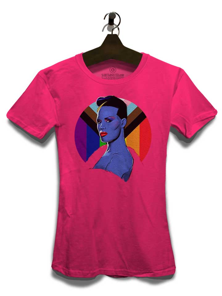 grace-jones-pop-art-damen-t-shirt fuchsia 3