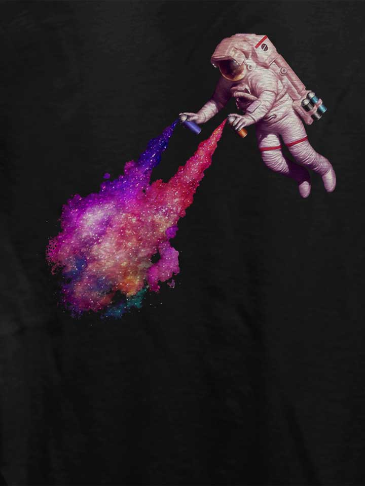 graffiti-astronaut-damen-t-shirt schwarz 4
