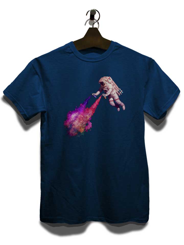 graffiti-astronaut-t-shirt dunkelblau 3