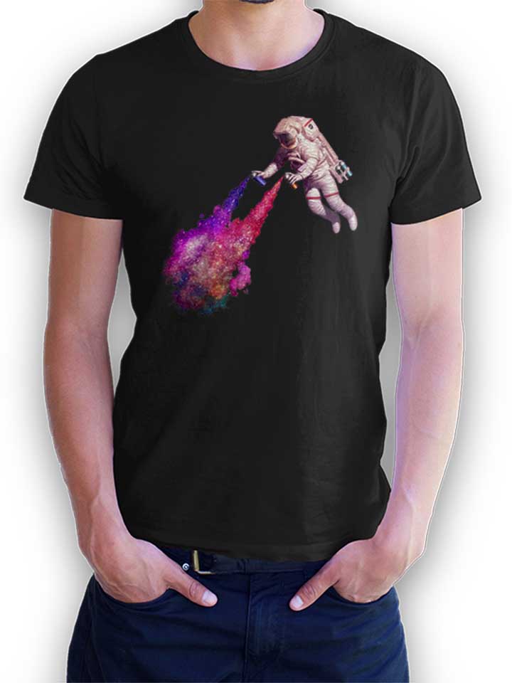 graffiti-astronaut-t-shirt schwarz 1