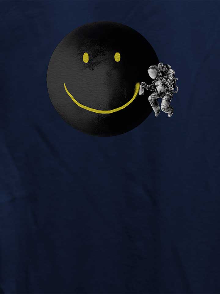 graffiti-moon-astronaut-damen-t-shirt dunkelblau 4