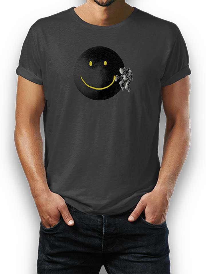 Graffiti Moon Astronaut T-Shirt dunkelgrau L