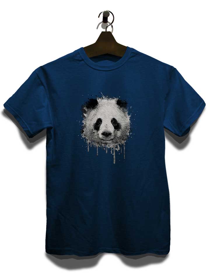 graffiti-panda-t-shirt dunkelblau 3