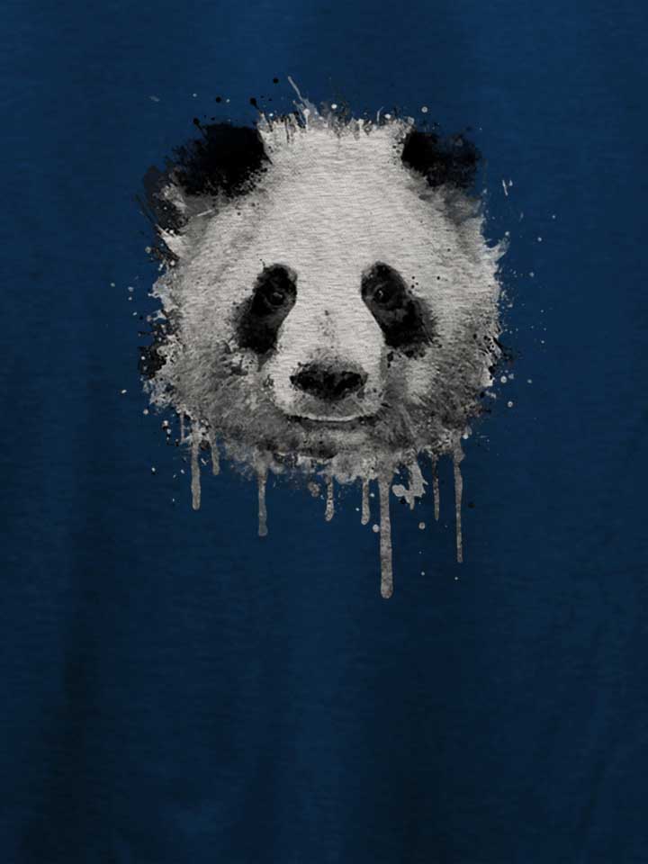 graffiti-panda-t-shirt dunkelblau 4