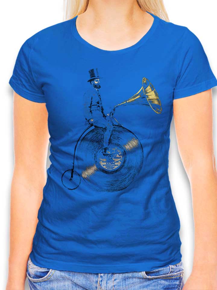Gramophon Rider T-Shirt Femme bleu-roi L