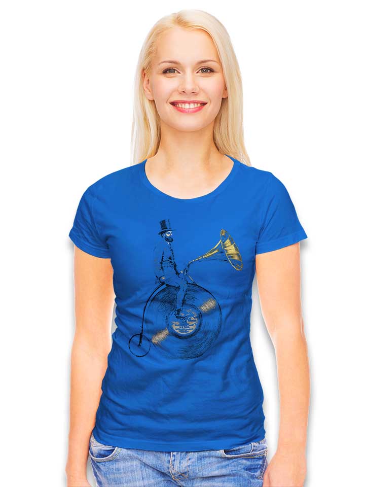 gramophon-rider-damen-t-shirt royal 2