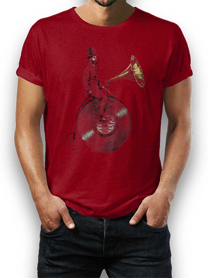 gramophon-rider-t-shirt bordeaux 1