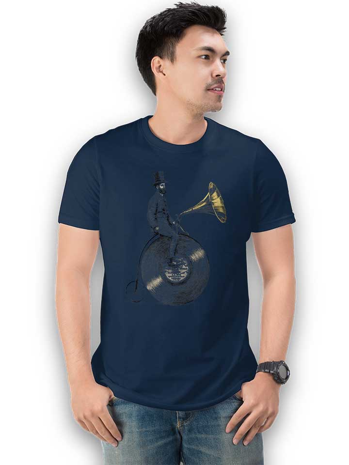 gramophon-rider-t-shirt dunkelblau 2