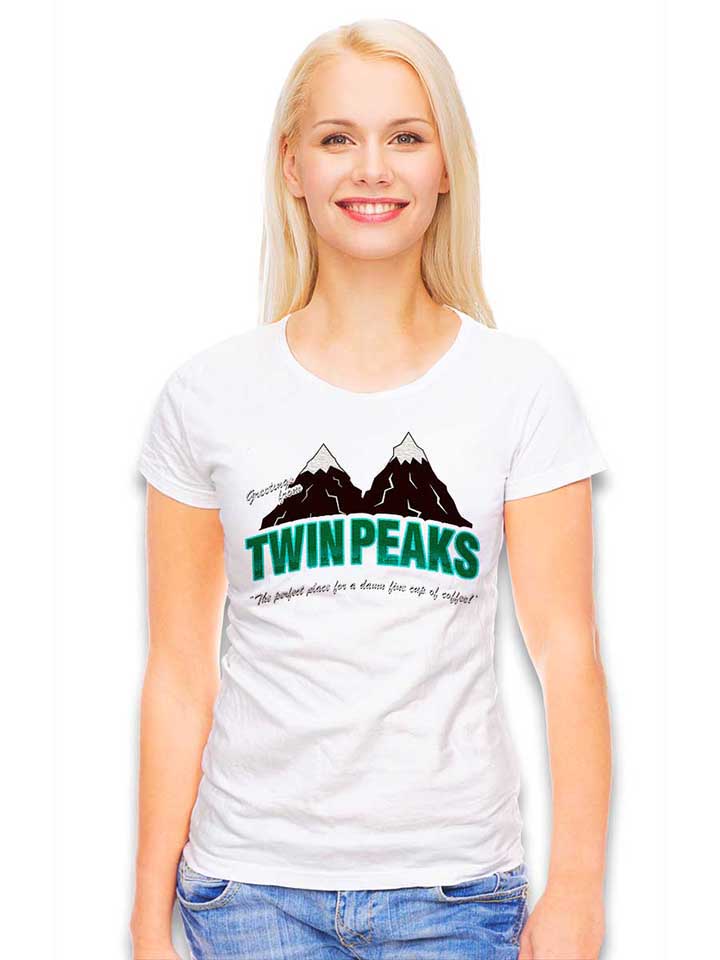 greeting-twin-peaks-damen-t-shirt weiss 2