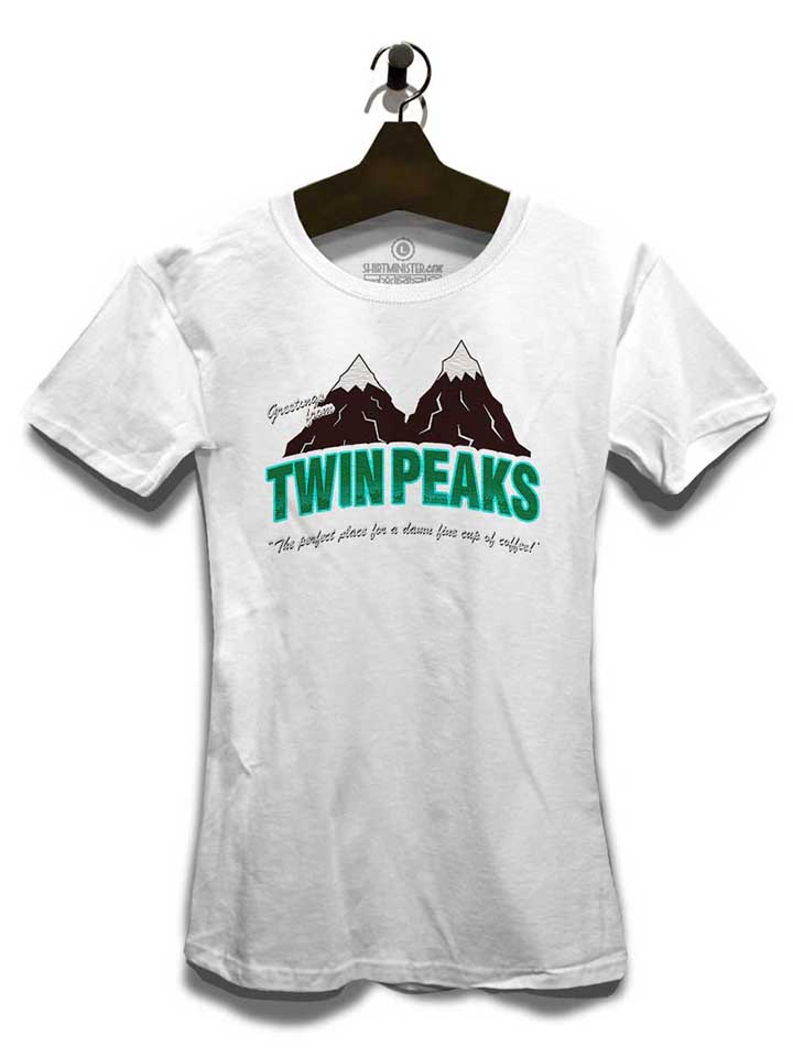 greeting-twin-peaks-damen-t-shirt weiss 3
