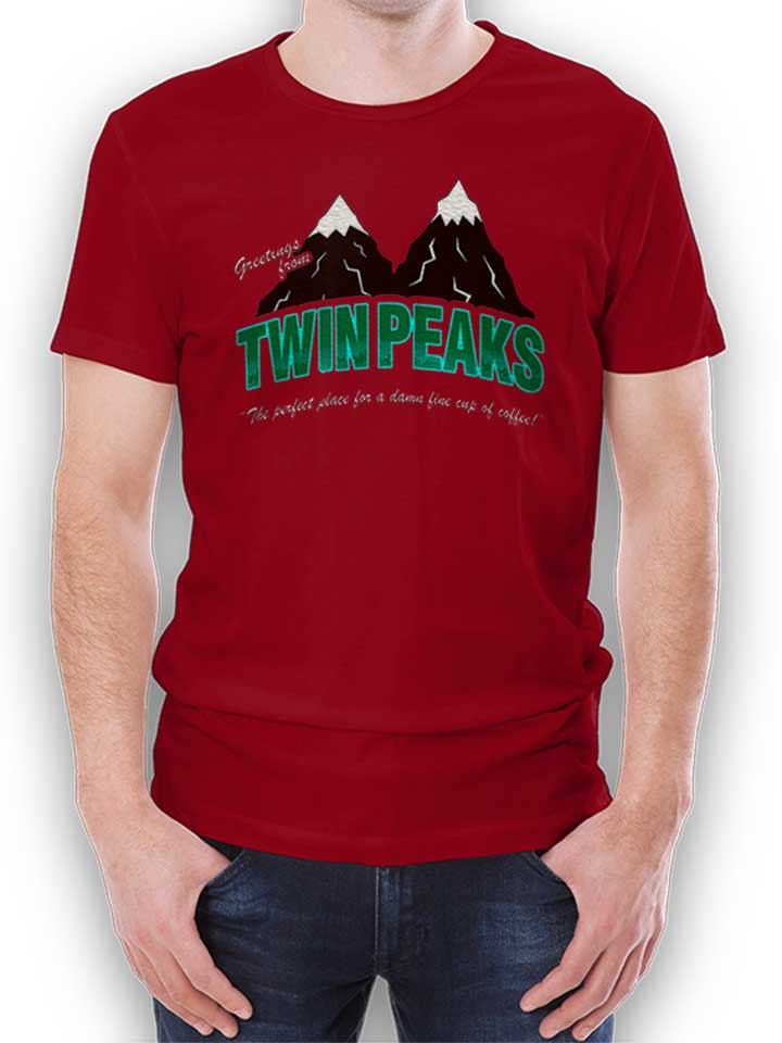 greeting-twin-peaks-t-shirt bordeaux 1