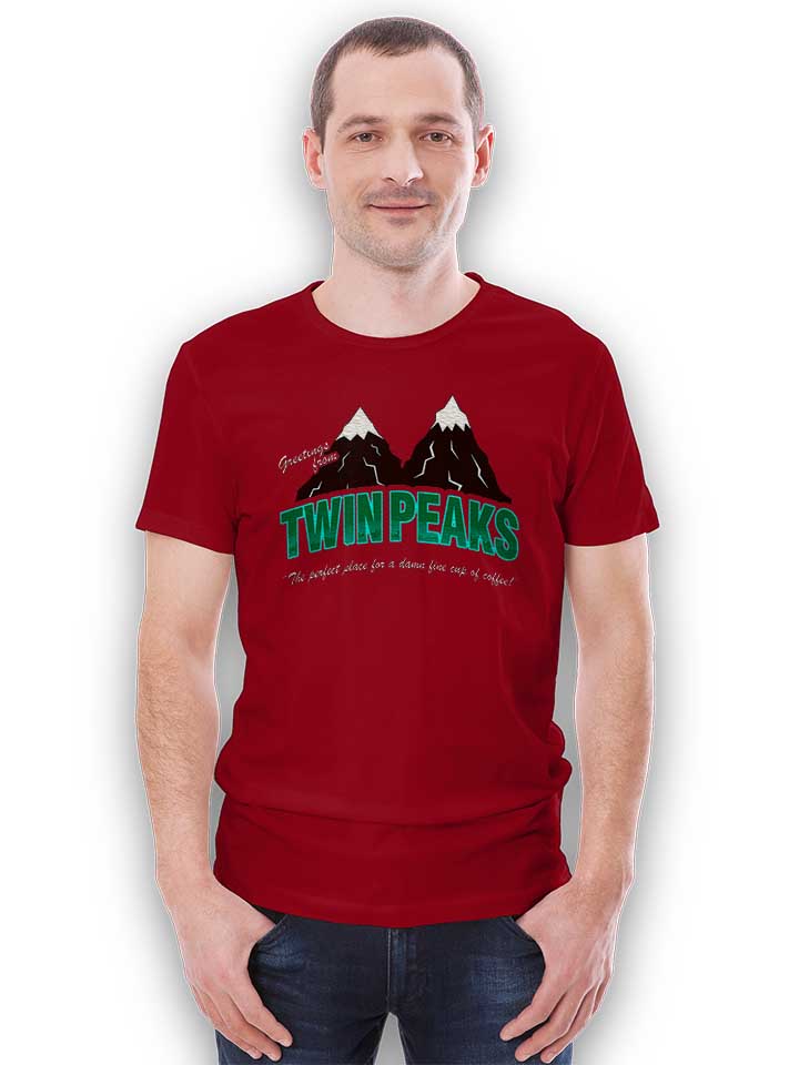 greeting-twin-peaks-t-shirt bordeaux 2