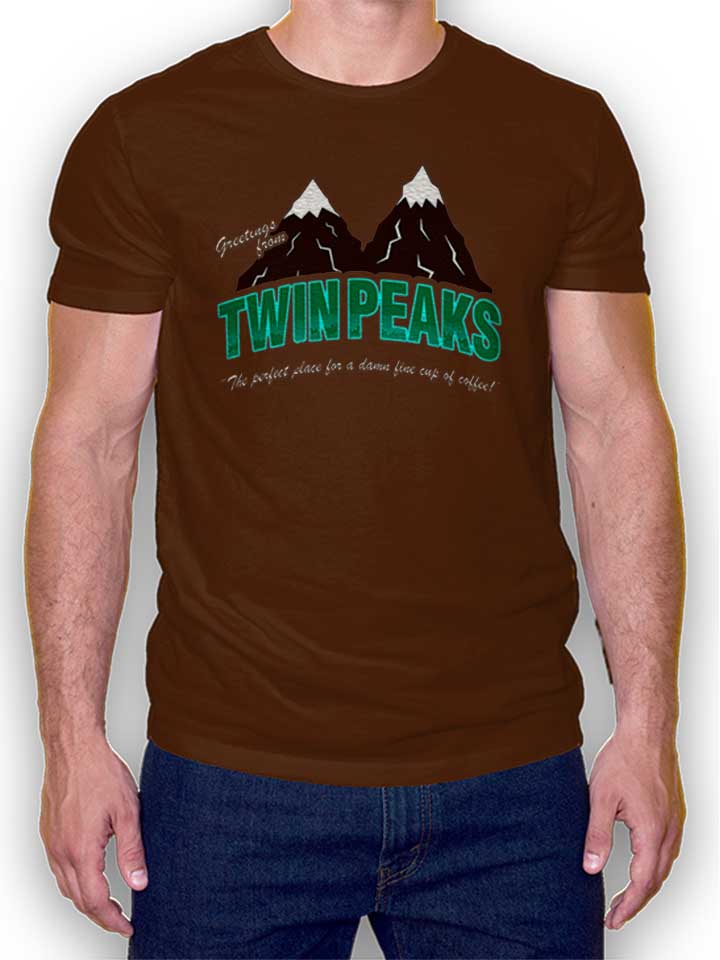 greeting-twin-peaks-t-shirt braun 1