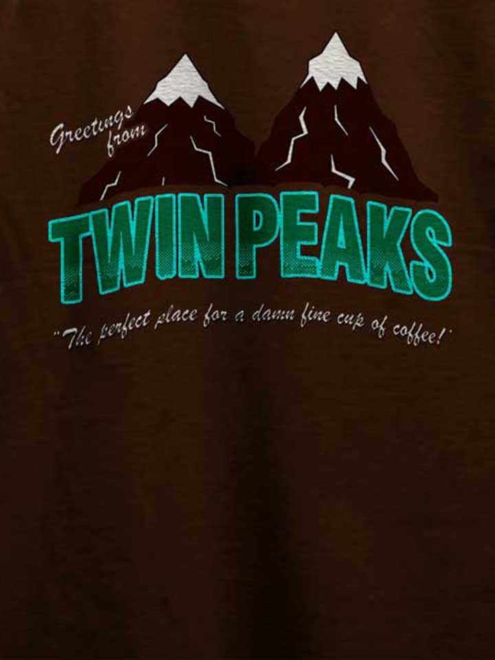 greeting-twin-peaks-t-shirt braun 4