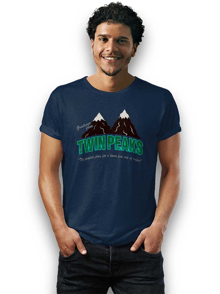 greeting-twin-peaks-t-shirt dunkelblau 2