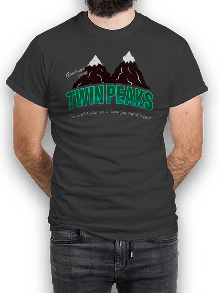 greeting-twin-peaks-t-shirt dunkelgrau 1