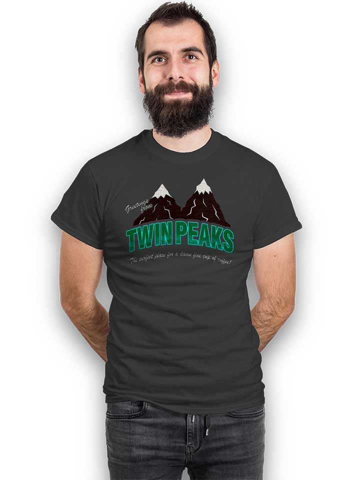 greeting-twin-peaks-t-shirt dunkelgrau 2