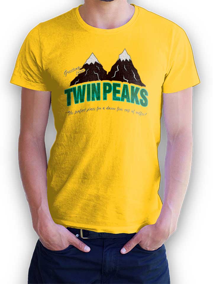 greeting-twin-peaks-t-shirt gelb 1