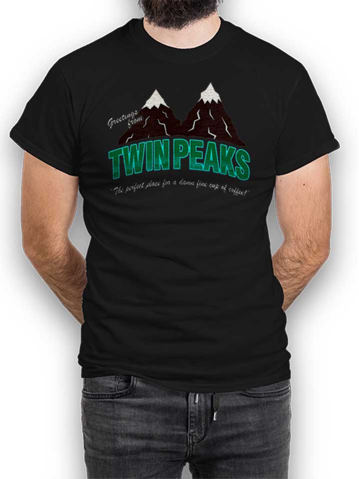 Greeting Twin Peaks T-Shirt schwarz L