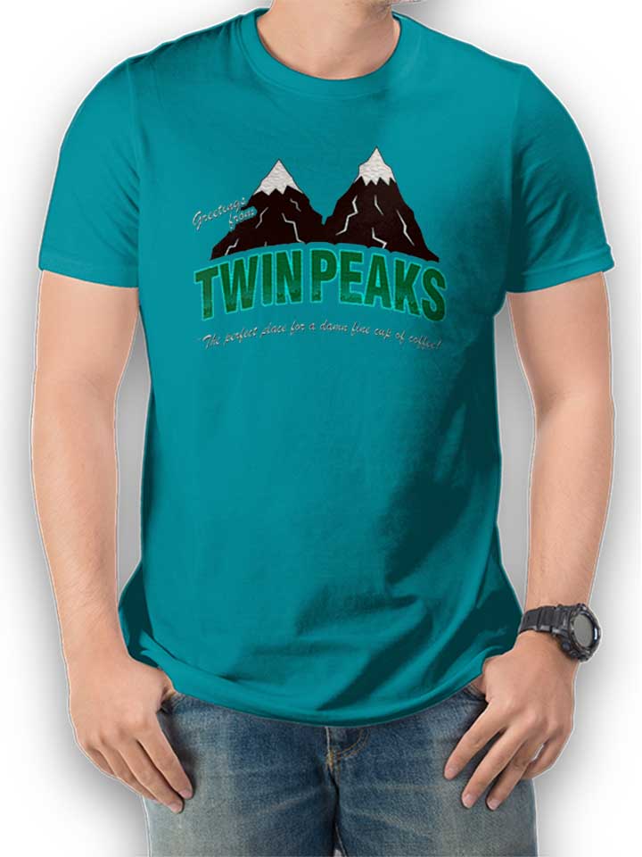 greeting-twin-peaks-t-shirt tuerkis 1