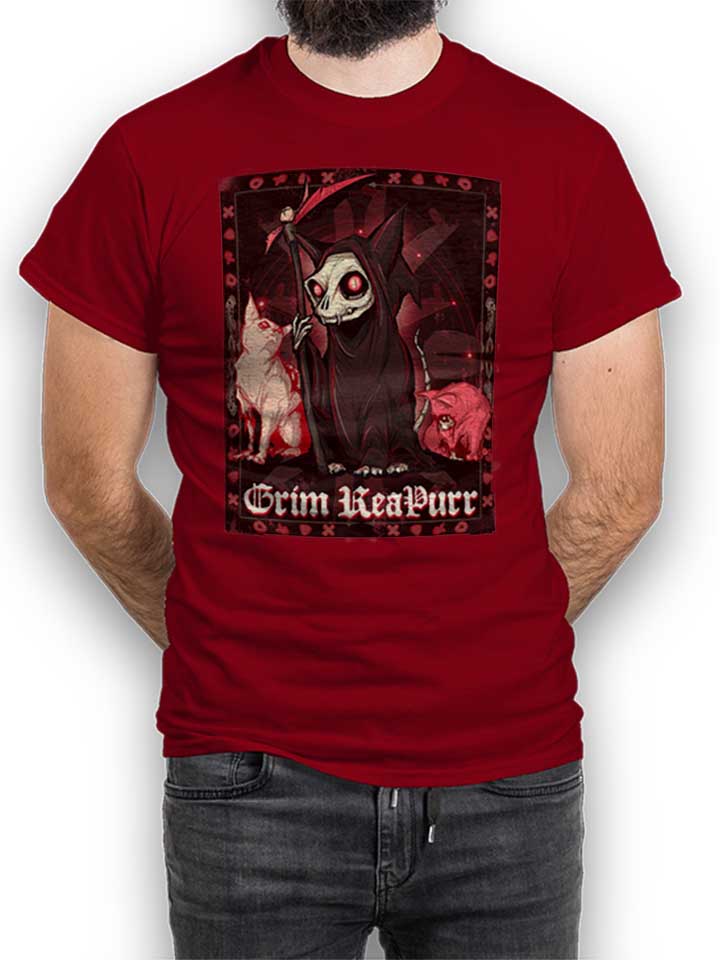 Grim Reapurr T-Shirt maroon L