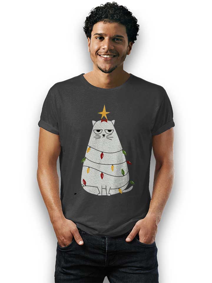 grumpy-christmas-cat-t-shirt dunkelgrau 2