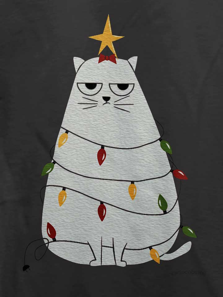 grumpy-christmas-cat-t-shirt dunkelgrau 4