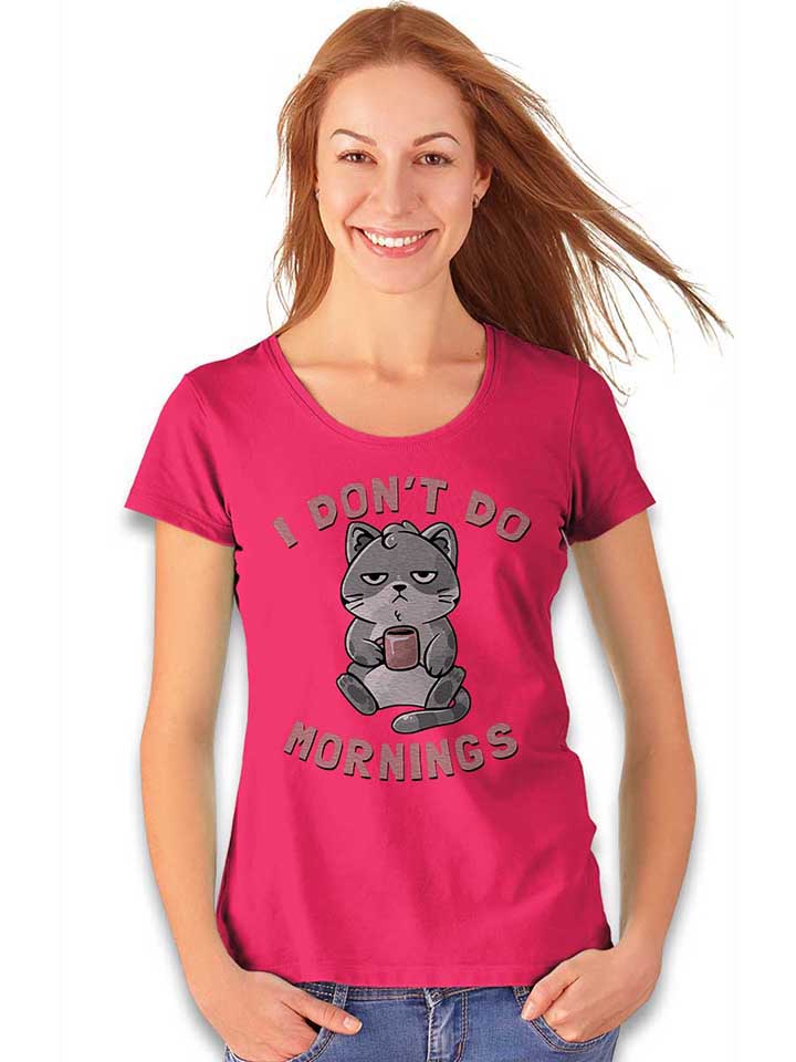 grumpy-coffee-cat-damen-t-shirt fuchsia 2
