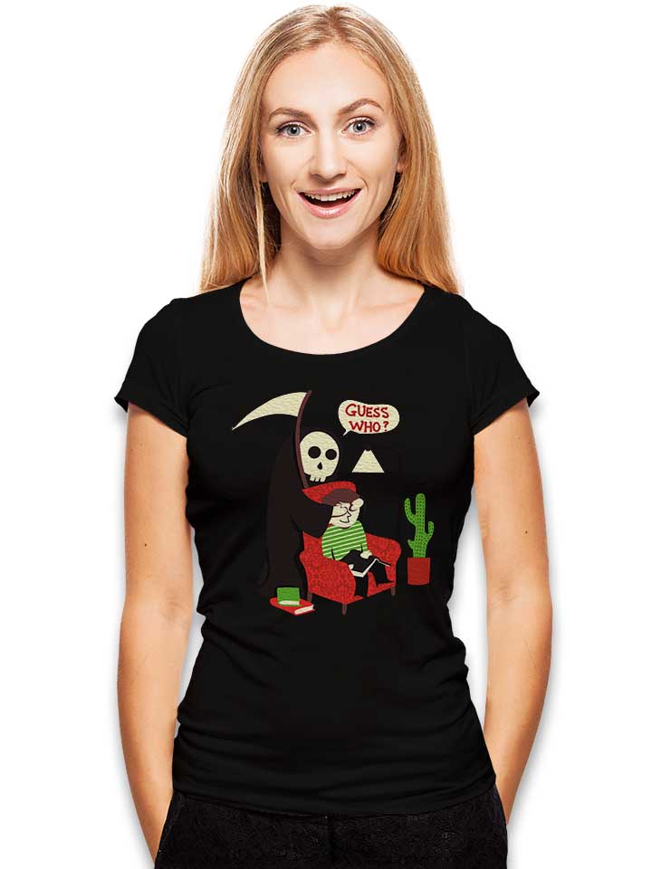 guess-who-skeleton-damen-t-shirt schwarz 2