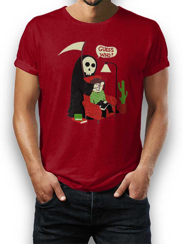 Guess Who Skeleton T-Shirt maroon L