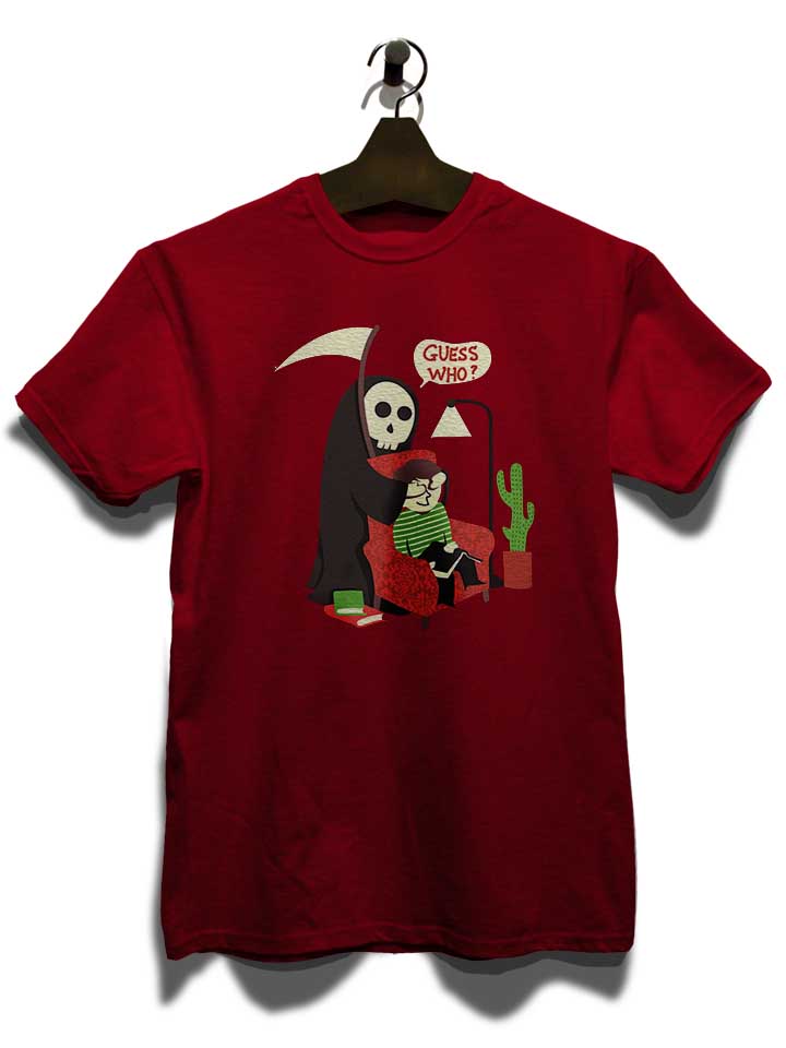 guess-who-skeleton-t-shirt bordeaux 3