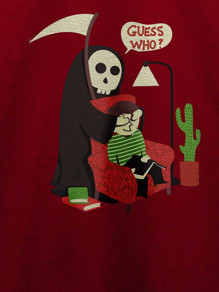 guess-who-skeleton-t-shirt bordeaux 4
