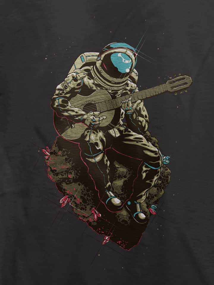 guitar-astronaut-t-shirt dunkelgrau 4