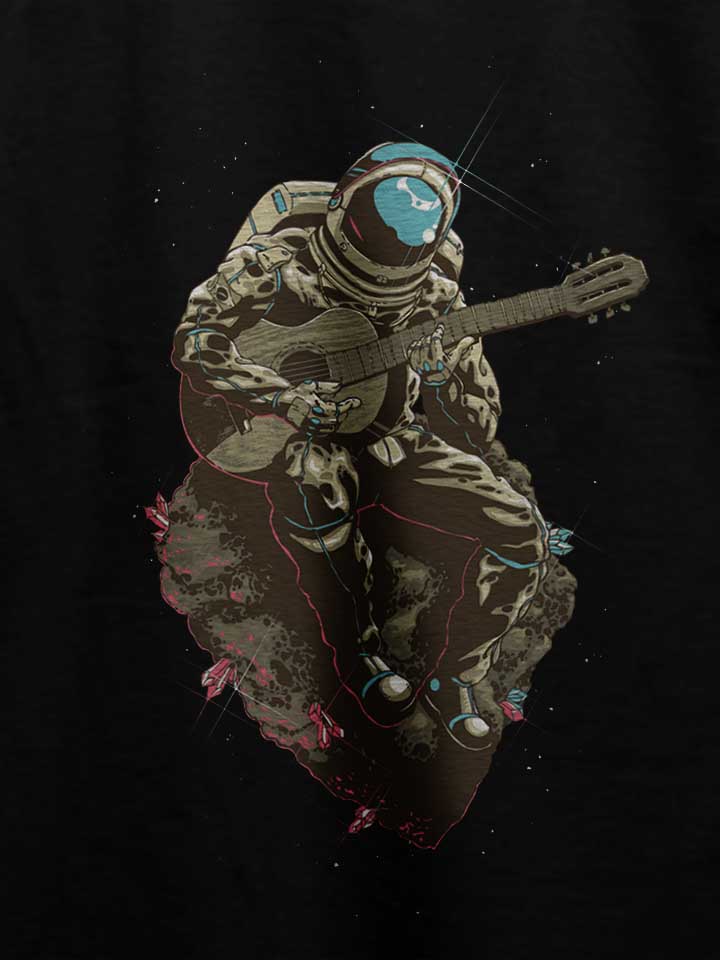 guitar-astronaut-t-shirt schwarz 4