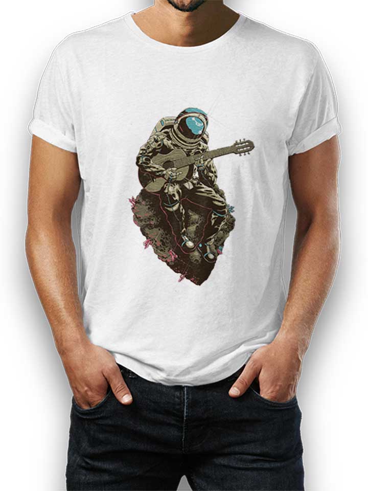guitar-astronaut-t-shirt weiss 1