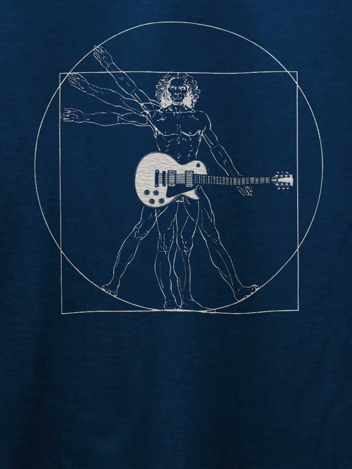 guitar-davinci-t-shirt dunkelblau 4