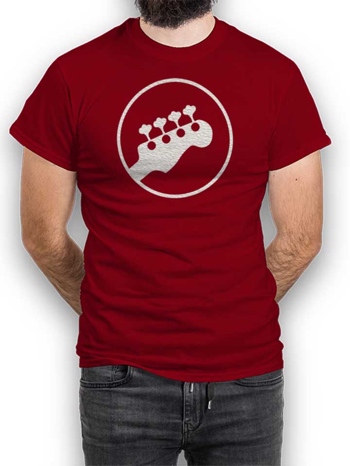 guitar-logo-t-shirt bordeaux 1