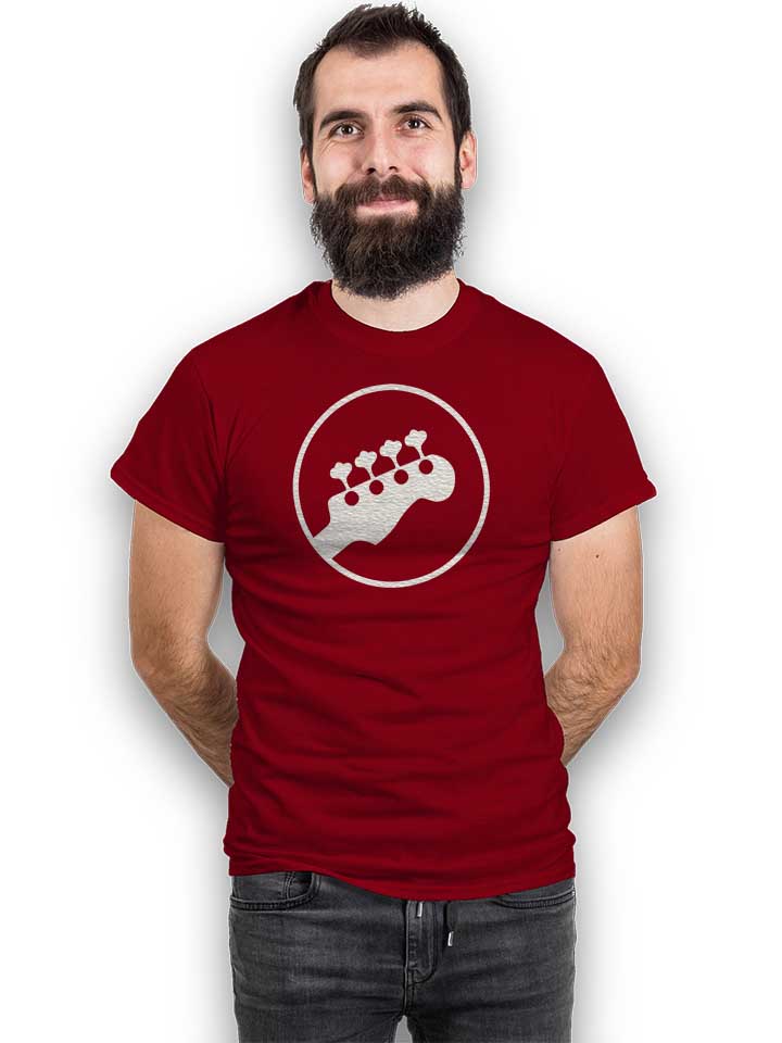 guitar-logo-t-shirt bordeaux 2