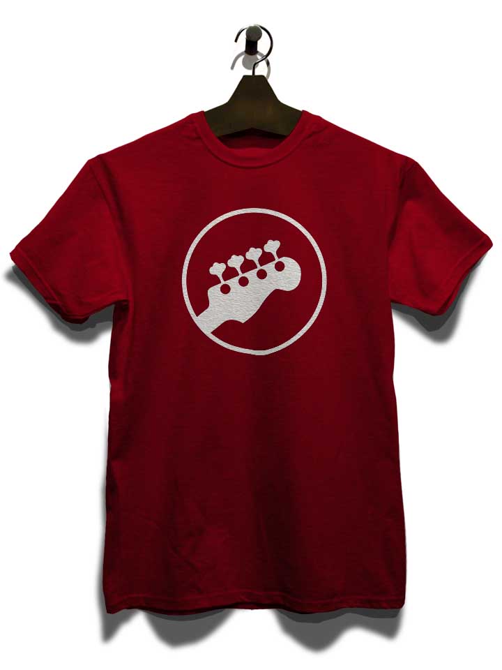 guitar-logo-t-shirt bordeaux 3